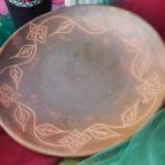 Terracotta Floral Platter